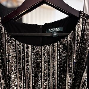 Ralph Lauren Black Sequin Dress